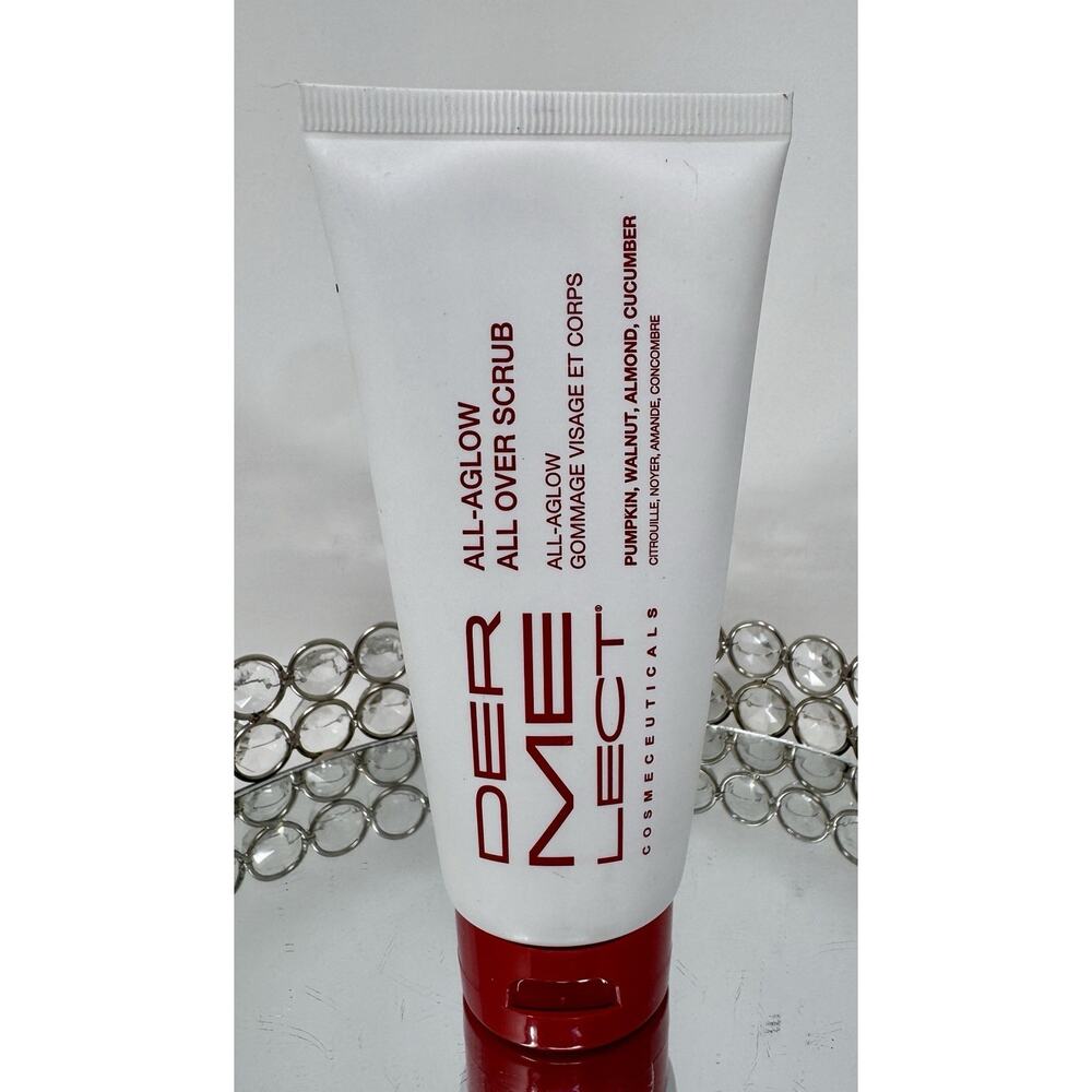 DERMELECT All-Aglow All Over Scrub. 3.3 fl. oz Full Size - No Box-Sealed.